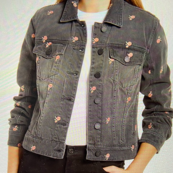 NWT BLANK NYC Late Bloomer black denim jean jacket XS - Picture 7 of 9